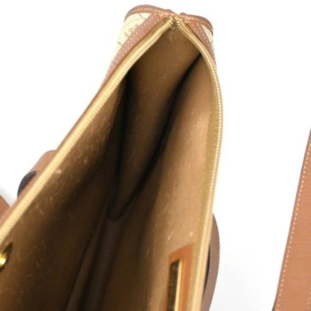 CHRISTIAN DIOR Logo Honeycomb Shoulder Hand Bag PVC Leather Beige GHW 62CA527 - Picture 13 of 16